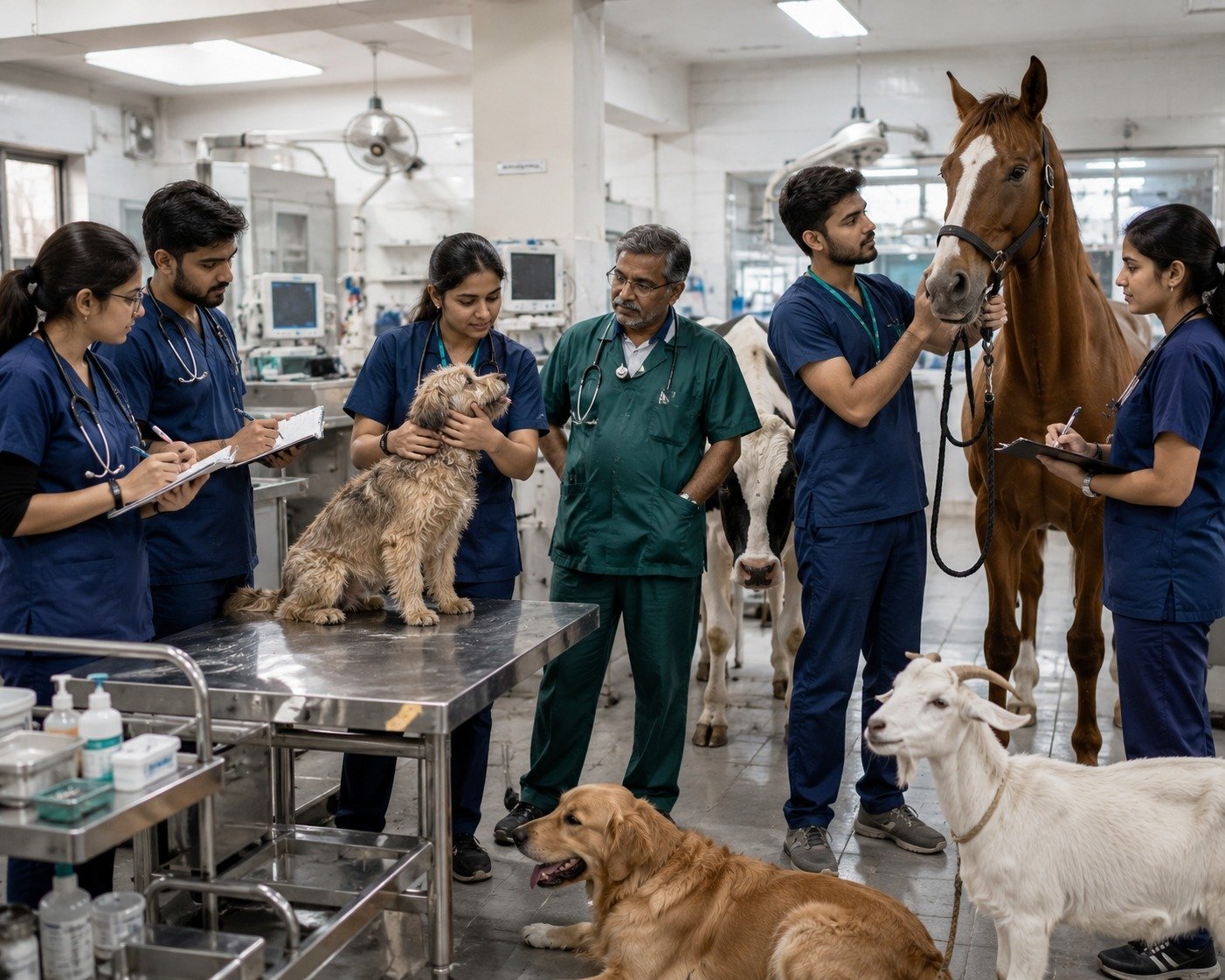 Hands-on animal clinical practice